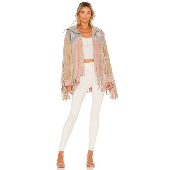 Understated Leather American Woman Jacket in Rose, Smoke, & Dust - Picture 11 of 11